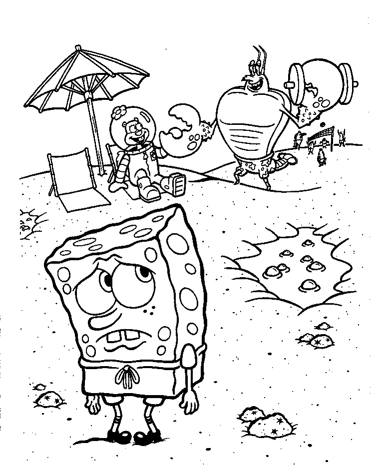 desenho bob esponja calça quadrada