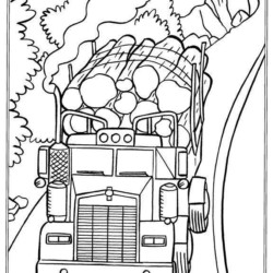 Desenhos de Léo o Caminhão 9 para Colorir e Imprimir