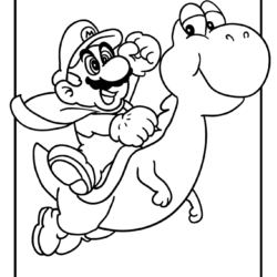 Desenho de Mario jogo eletrônico para colorir - Tudodesenhos