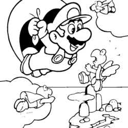 Desenhos de Super Mario para colorir, jogos de pintar e imprimir