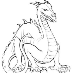 Desenho de dragão bonito para colorir  Desenhos para colorir e imprimir  gratis