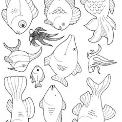 Desenho de Peixe para Imprimir e Colorir: Baixar Grátis Vários