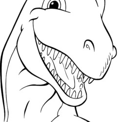 Desenho de dinossauros para colorir e imprimir