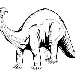 Dinossauro simples para colorir - Imprimir Desenhos
