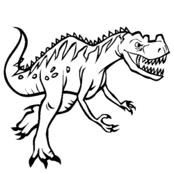 Desenhos Para Pintar e Colorir Dinossauro - Imprimir Desenho 011