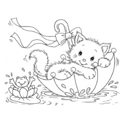 Desenho de Gato fofo para colorir  Desenhos para colorir e imprimir gratis