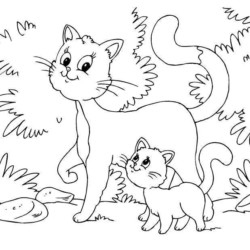 Desenhos de Gatinhos para Colorir - Coletânea de Imagens para Imprimir