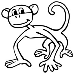 50 Desenhos de Macacos para Colorir