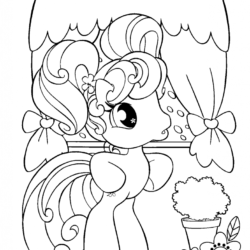Pony de saia para colorir - Imprimir Desenhos