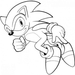 Sonic desenho para colorir