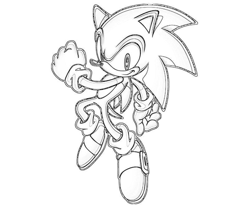 sonic 2 para colorir