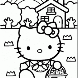Desenhos de colorir-Hello kitty