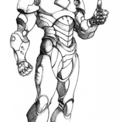 Desenhos do Homem de Ferro para Imprimir e Colorir