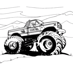 Monster Truck para colorir 17 –  – Desenhos para Colorir