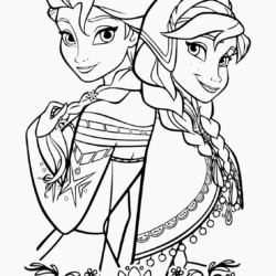 Frozen irmãzinhas para colorir - Imprimir Desenhos
