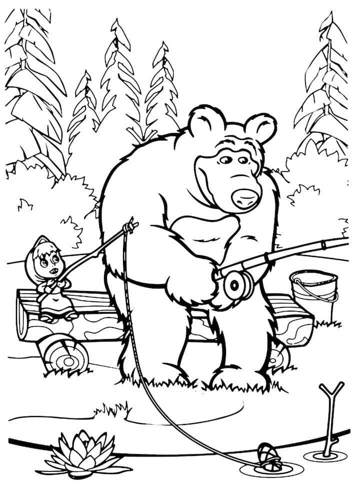 masha e o urso desenho