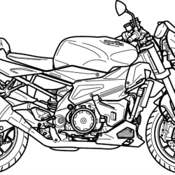 desenho de moto no grau 160