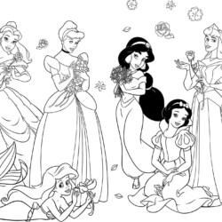 desenhos colorir princesas disney - desenhos para imprimir e