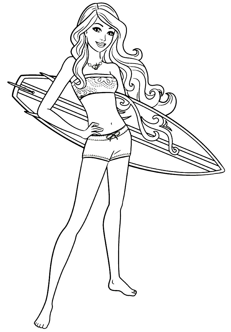 desenho da barbie para colorir e imprimir