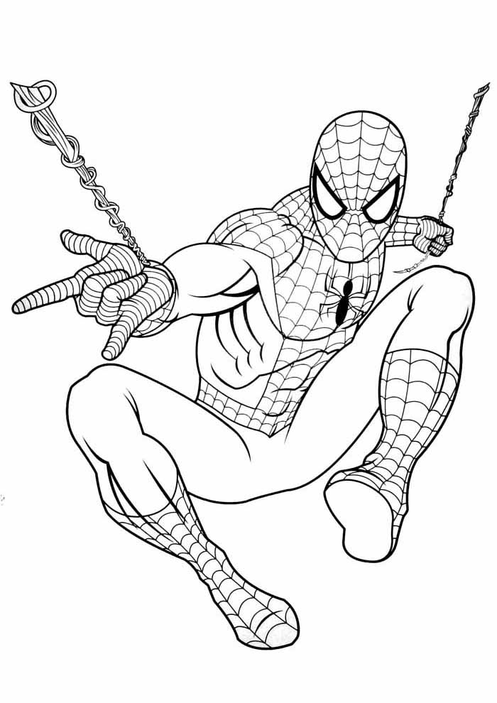 homem-aranha para colorir