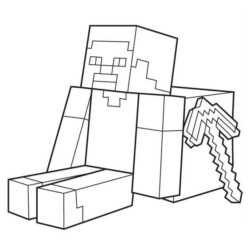 Minecraft - Desenhos para Imprimir e Colorir 