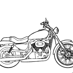 Desenhos de Motos Tunadas para Pintar: Imagens Online, Pintar Grátis