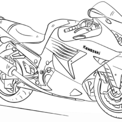Desenho de Moto de passeio para colorir - Tudodesenhos