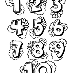 Números e Quantidades Para Colorir