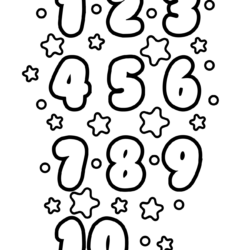 Números e Quantidades Para Colorir