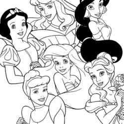 Desenho Para Colorir Princesa - Dezenas de Imagens pra Imprimir