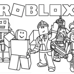 Desenhos para colorir de personagens Roblox - Desenhos para