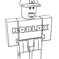 Desenhos de Roblox 4 para Colorir e Imprimir 