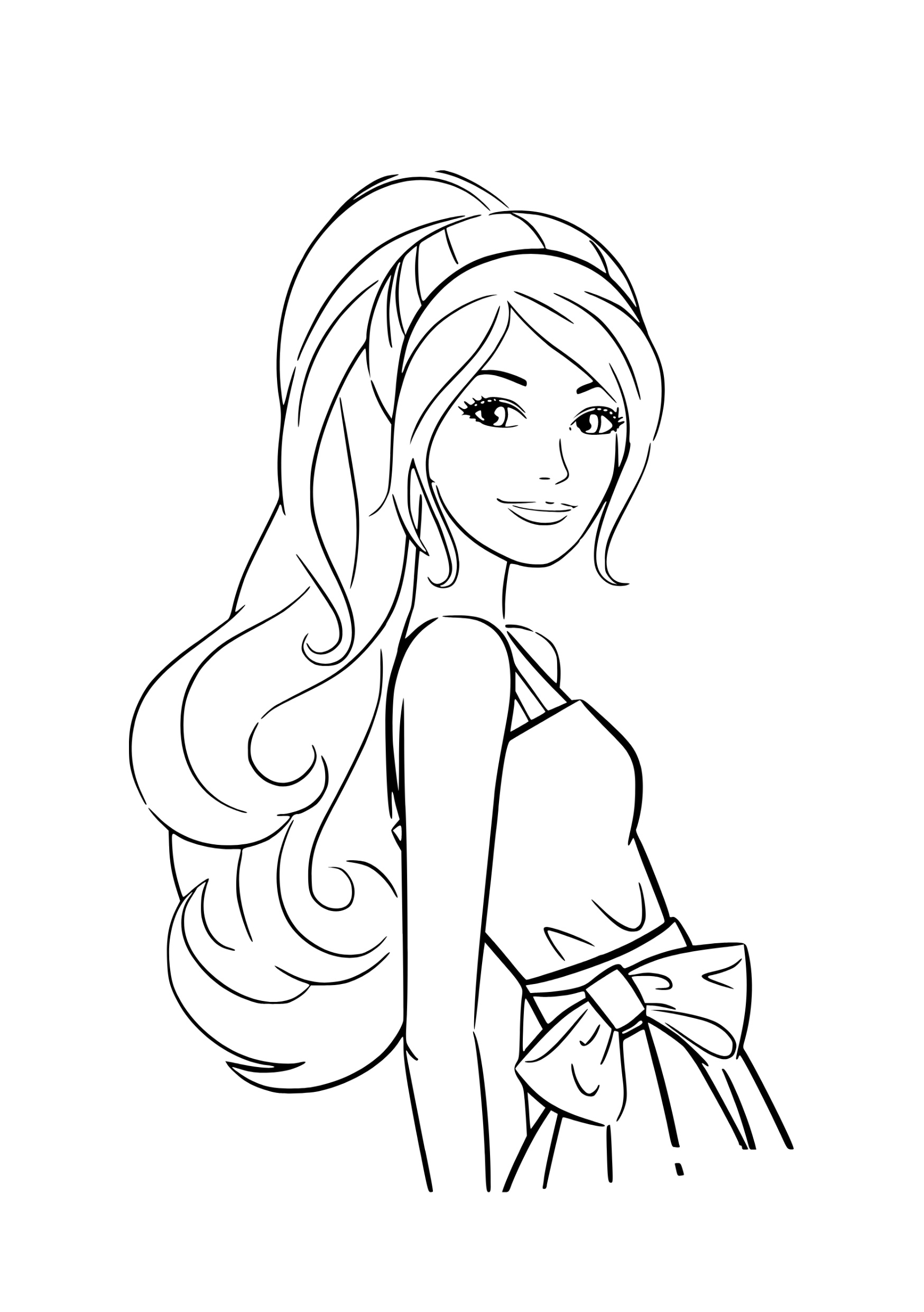 desenhos da barbie para colorir e imprimir