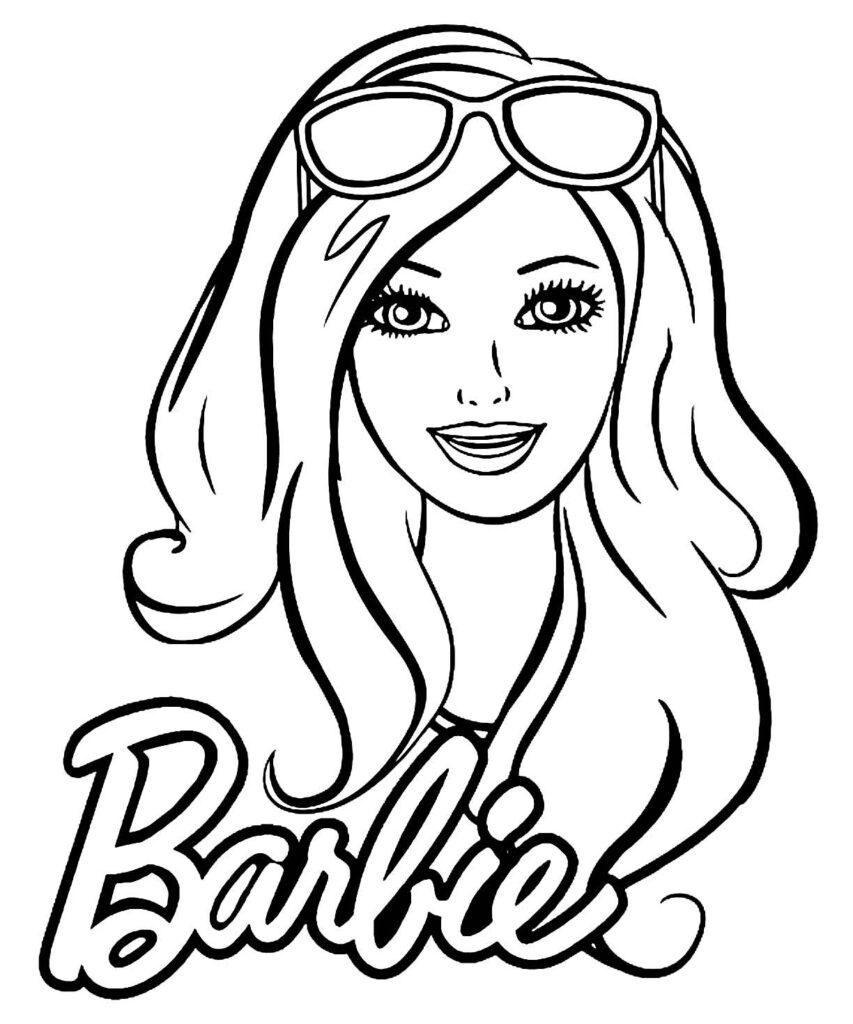 barbie desenho para colorir