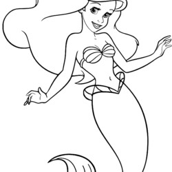 53 Desenhos da Ariel para Colorir