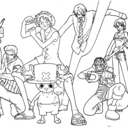 Desenhos de One Piece Para Colorir e Imprimir - Pintar Grátis Online