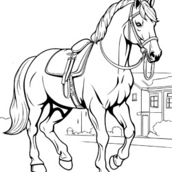 cavalos realistas imprimir 10 –  – Desenhos para Colorir