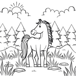 cavalos realistas imprimir 27  Cavalos, Desenhos para colorir