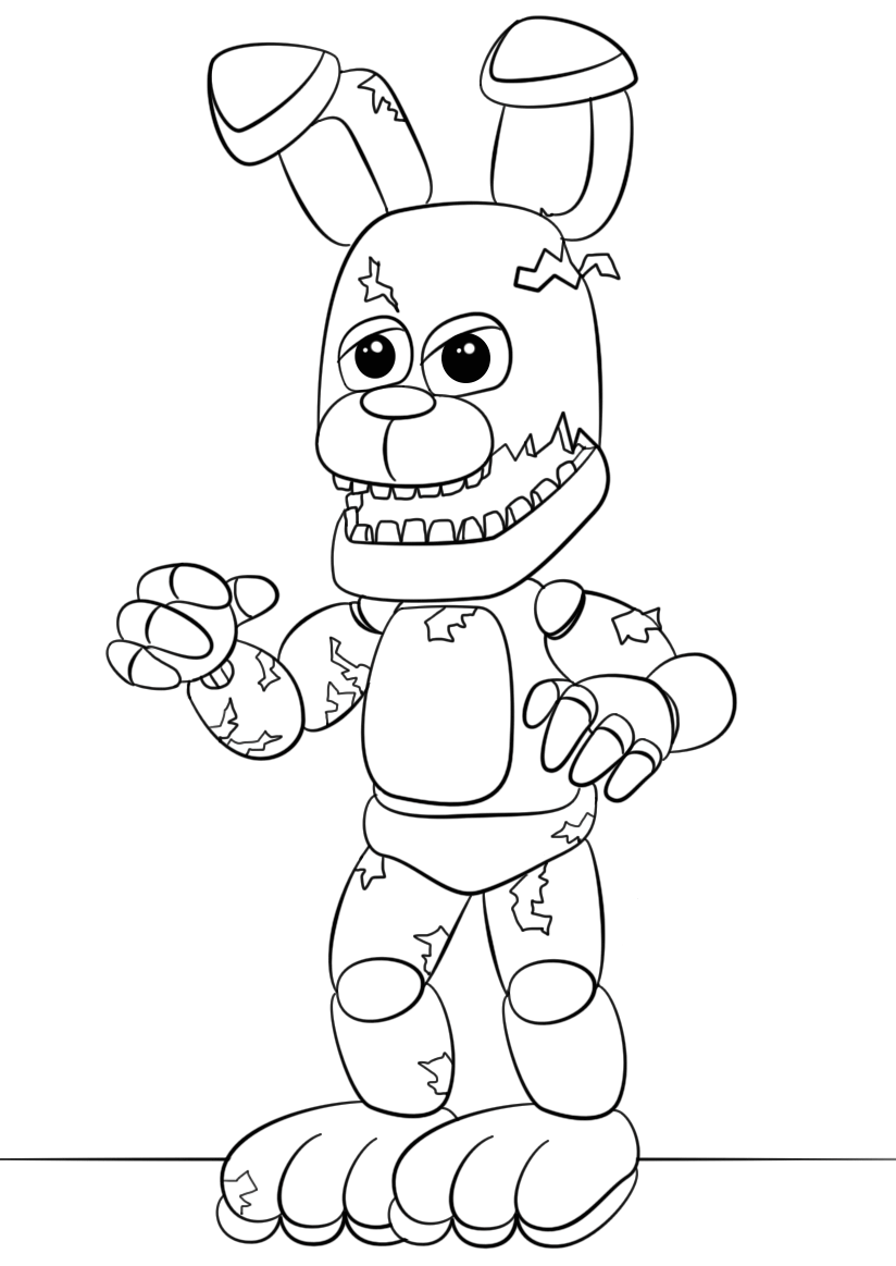 fnaf desenho para colorir