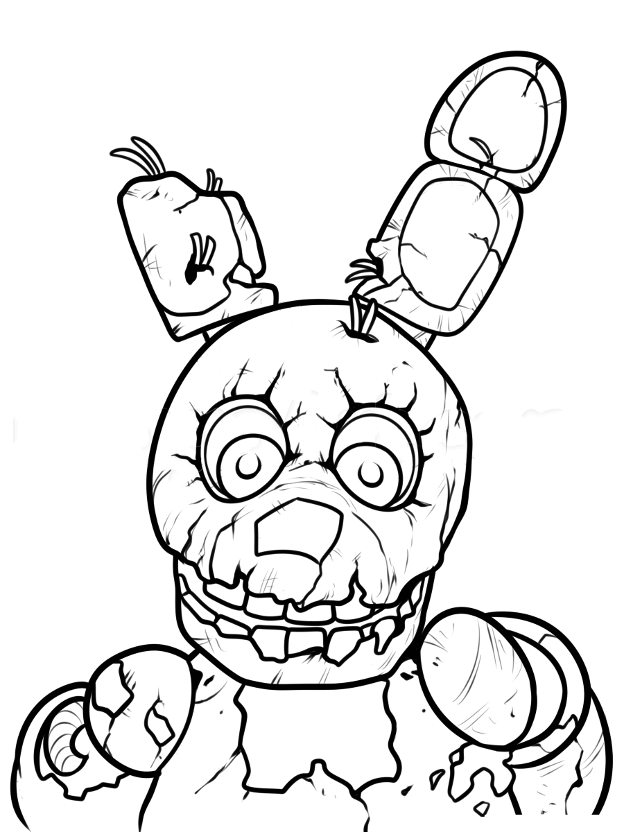 desenho para colorir fnaf