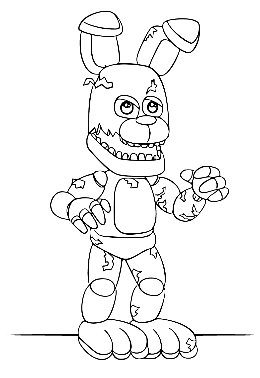 desenho fnaf para colorir