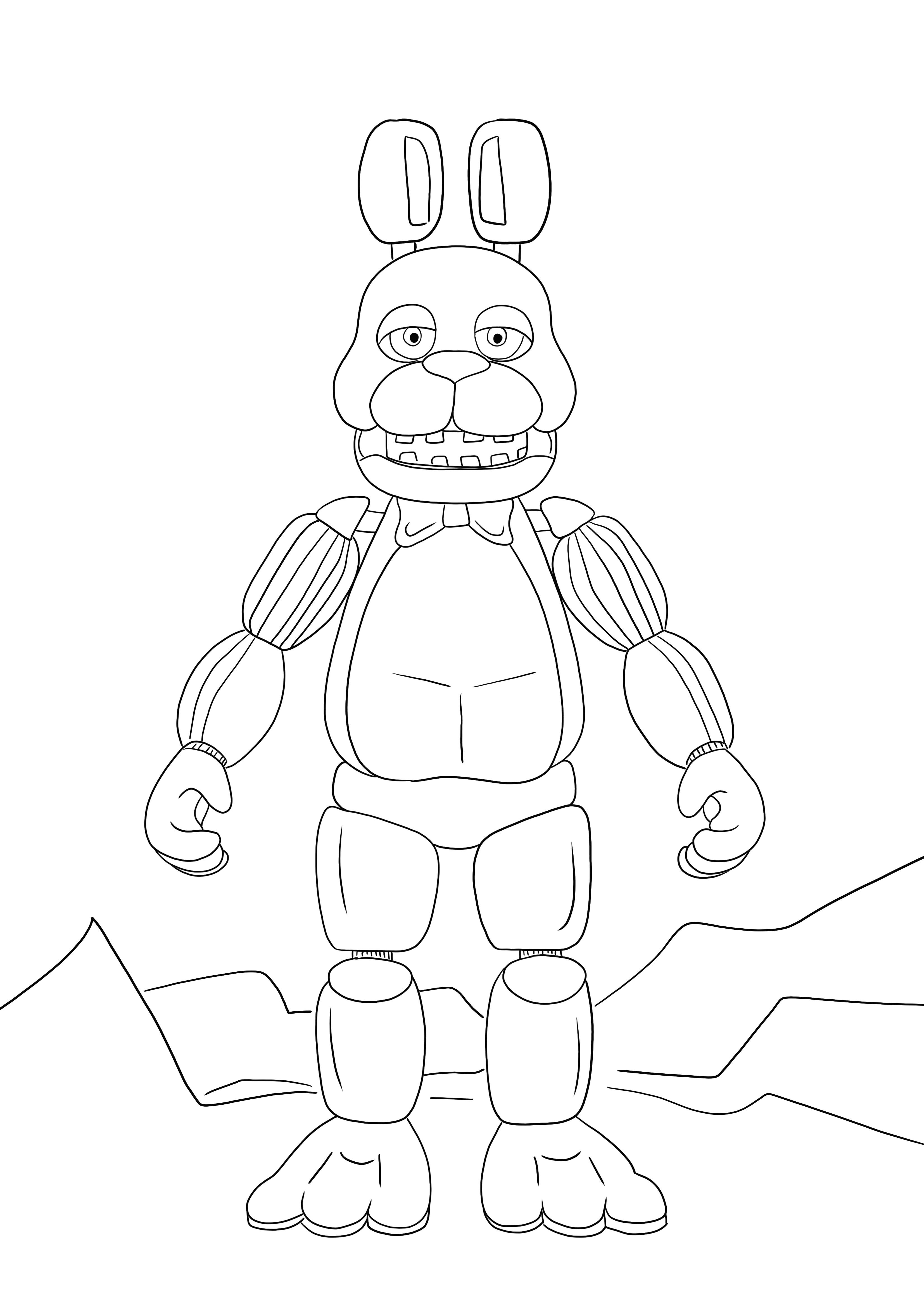 fnaf 2 para colorir