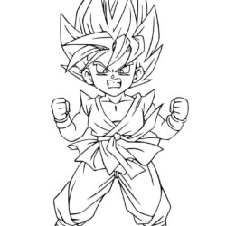 Goku - Desenhos para Colorir