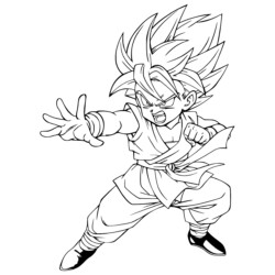 Desenhos de Goku para Colorir