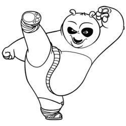 Desenhos do Kung Fu Panda para Imprimir e Colorir