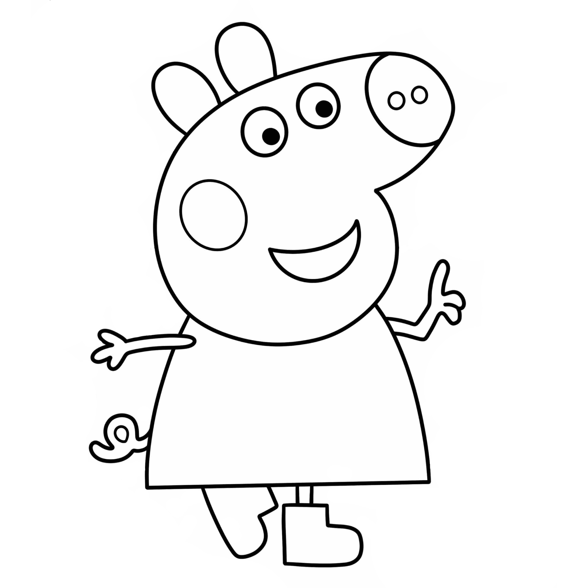 desenho da peppa pig para colorir