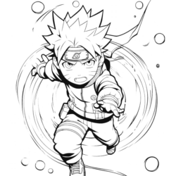 desenho de Naruto